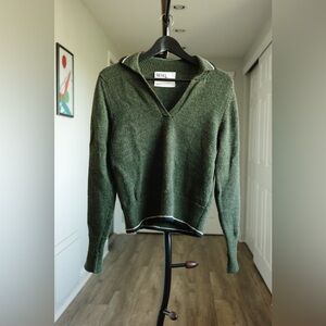 MHL Green V-Neck Sweater